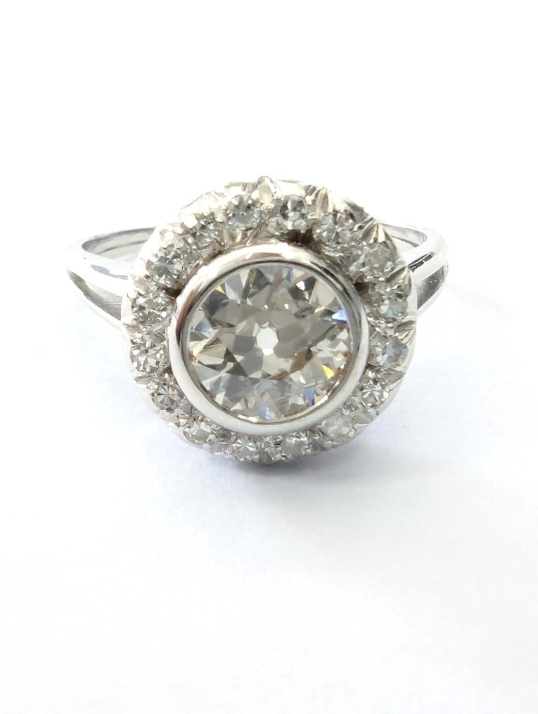 Anello - 18 carati Oro bianco Diamante - Diamante #2.1