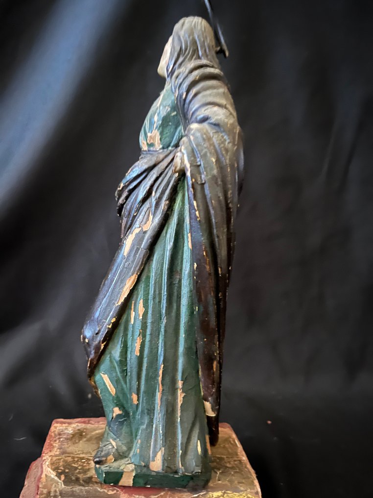 Sculpture, Virgen dolorosa - 37 cm - Bois #2.1