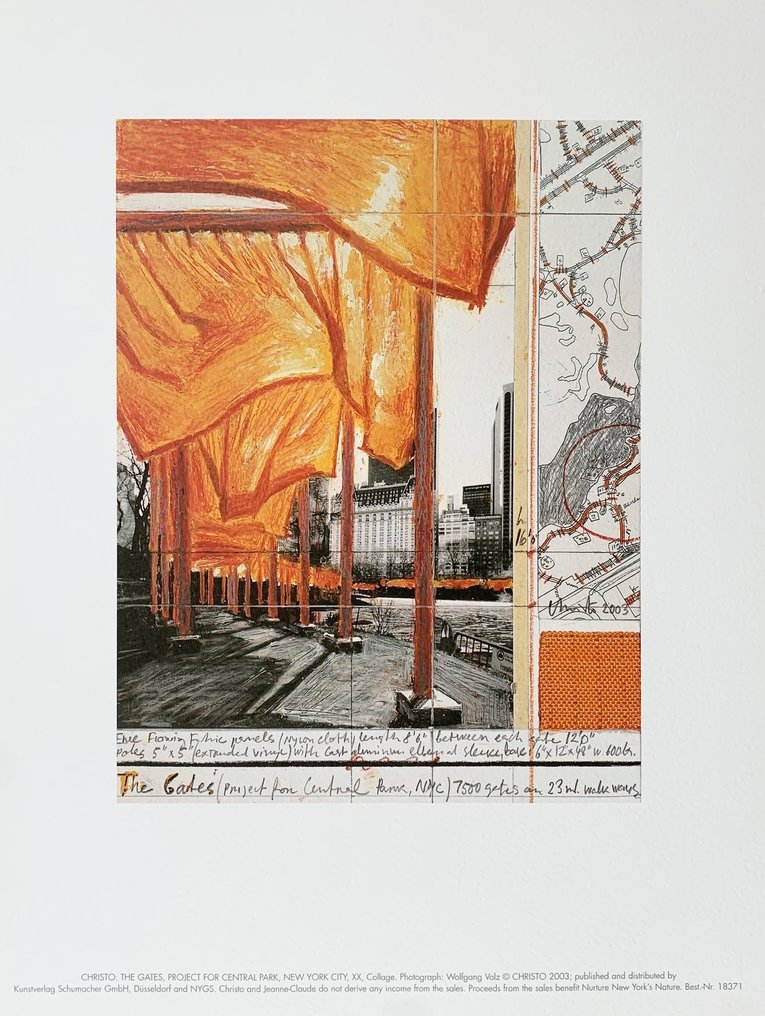 Christo (1935-2020) - (after) - The Gates XX - Artprint - 42 x 32 cm #1.0