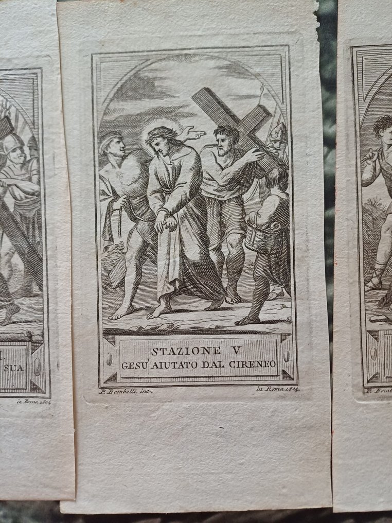 宗教和精神物品 (15) - 紙 - 1800-1850 - 十字架之路 #3.2