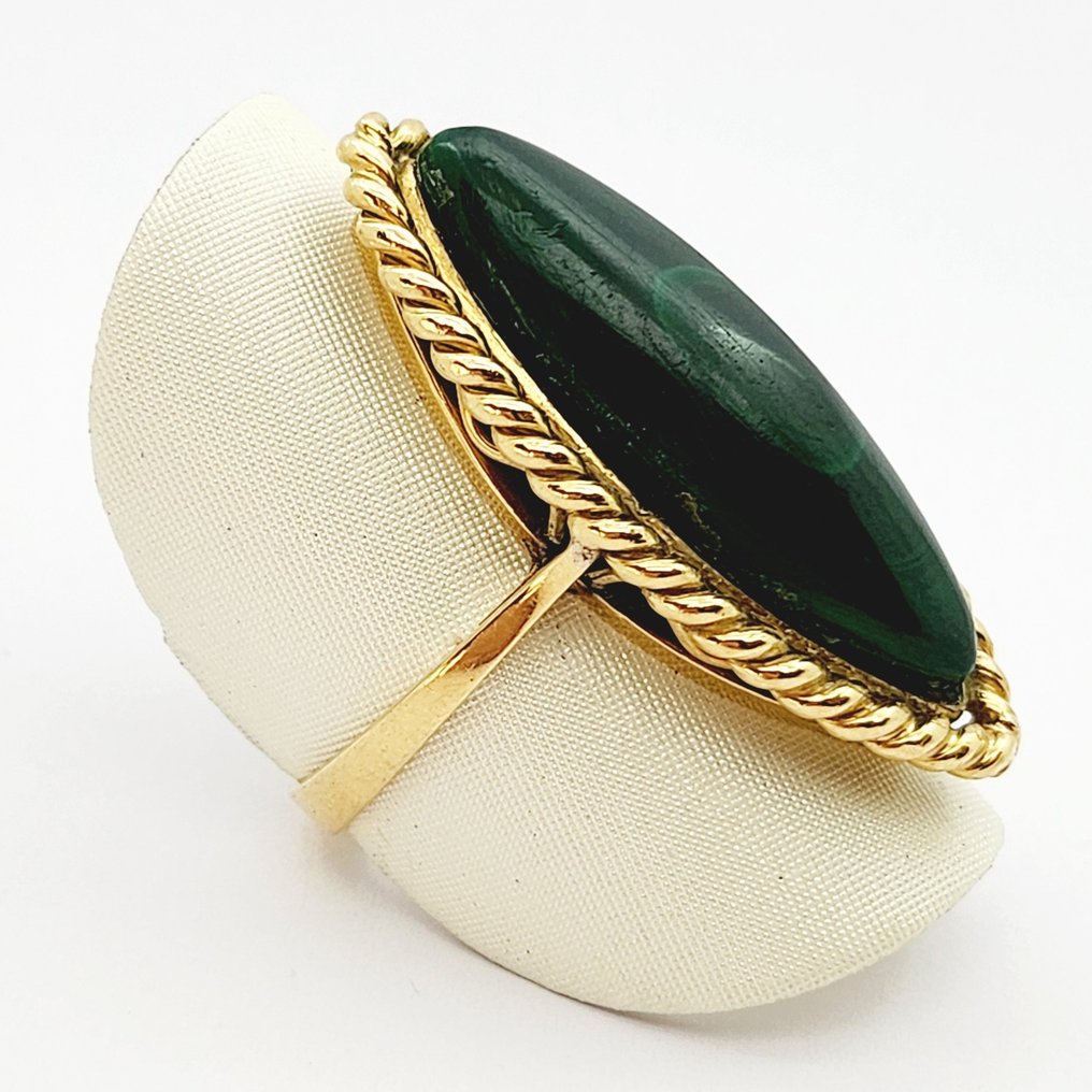 戒指 - 18K包金 黄金 - Malaquita #1.0