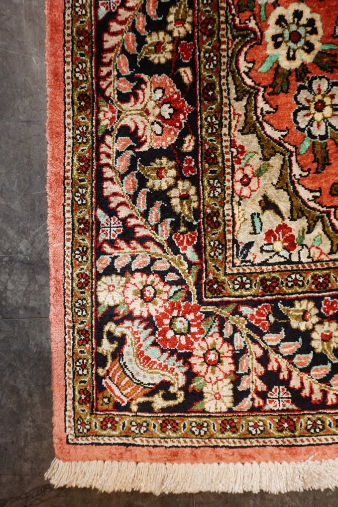 Seda Qom Irã - Carpete - 409 cm - 95 cm - Tapete de seda #3.1