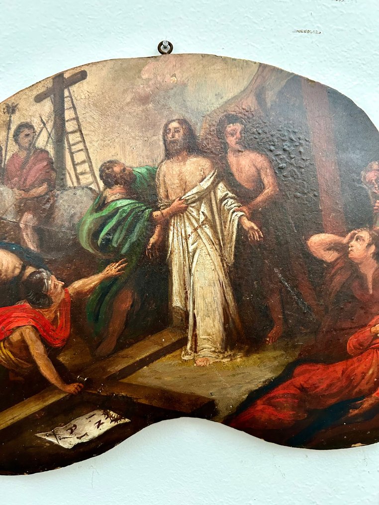 Scuola francese (XVIII) - Via Crucis,  Gesù spogliato delle vesti - NO RESERVE #3.1