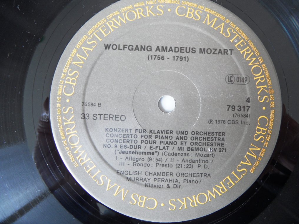 5 Boxes from Mozart - LP-album (flera objekt) - 1978 #3.2