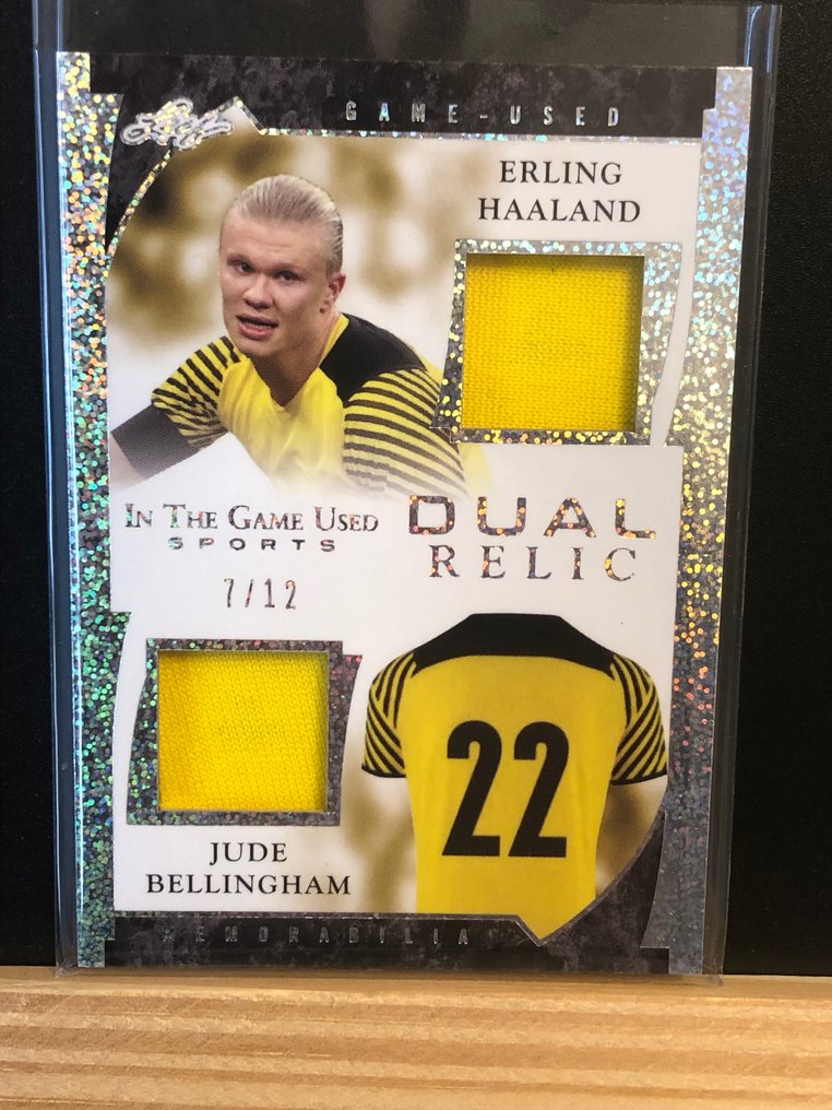 2021/22 - Leaf - In the Game Used Sports - Erling Haaland, Jude Bellingham - Dual Relic /12 - 1 Loose stickers #1.1