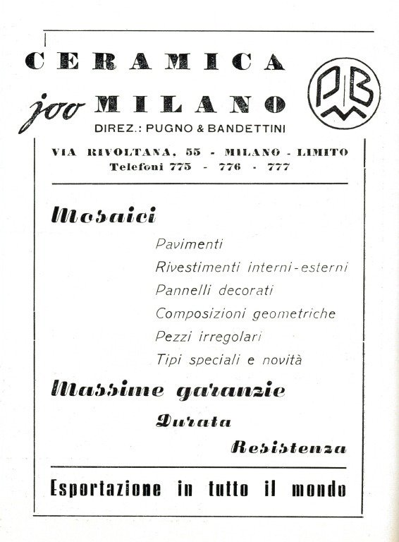 Joo Gresite Milano - Askebæger - Modello Geometrico - Anni 50/60, Nero Vintage - Gresite #3.1