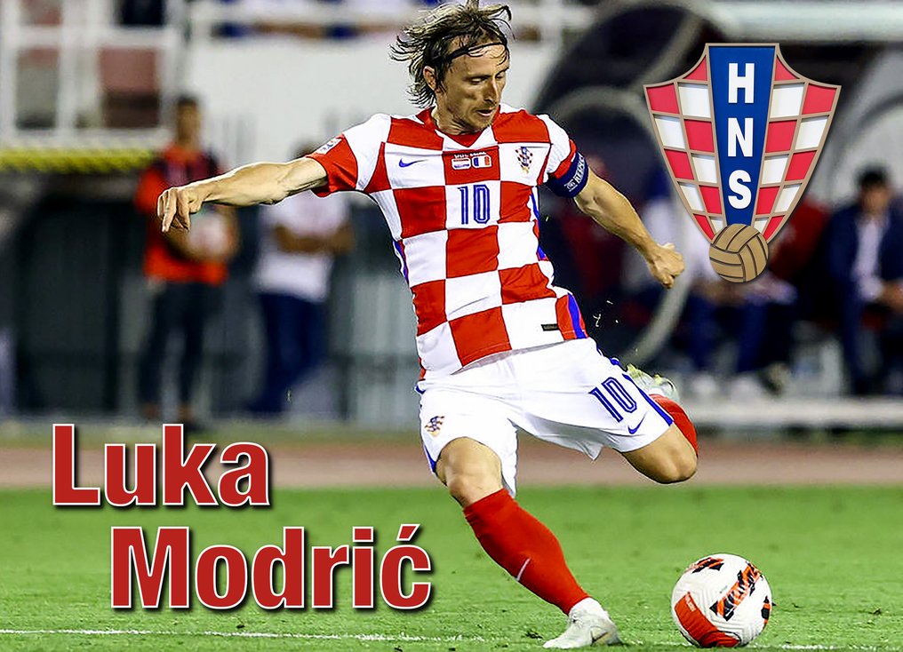 Kroatien - Coupe d’Europe de Football - Luka Modrić - Football jersey  #2.1
