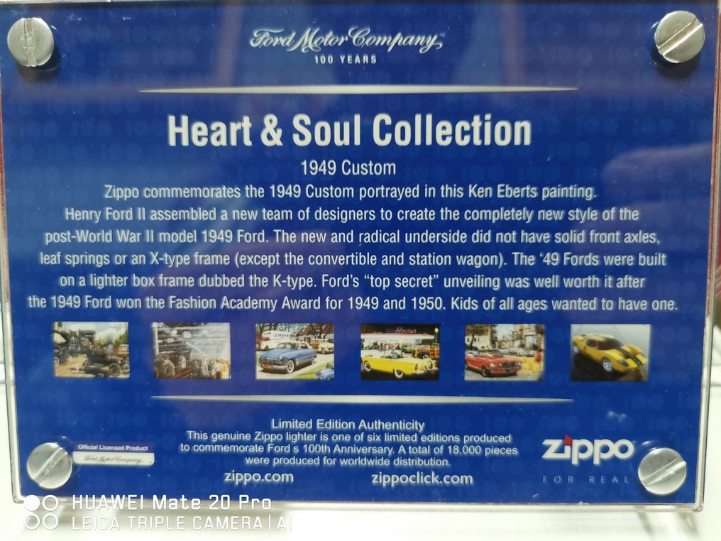 Zippo - Zippo limite édition 100ème anniversaire de Ford - Pocket lighter - Painted steel #2.3