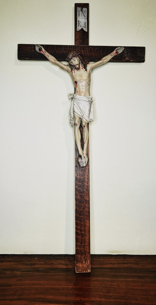 Arts & Crafts Croce - Legno - 1850-1900 - Croce di legno antica  #2.1
