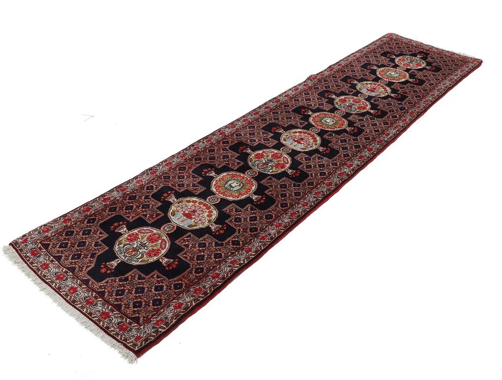 原装波斯地毯 Senneh，采用真羊毛制成。精美地毯 - 小地毯 - 305 cm - 75 cm #2.3