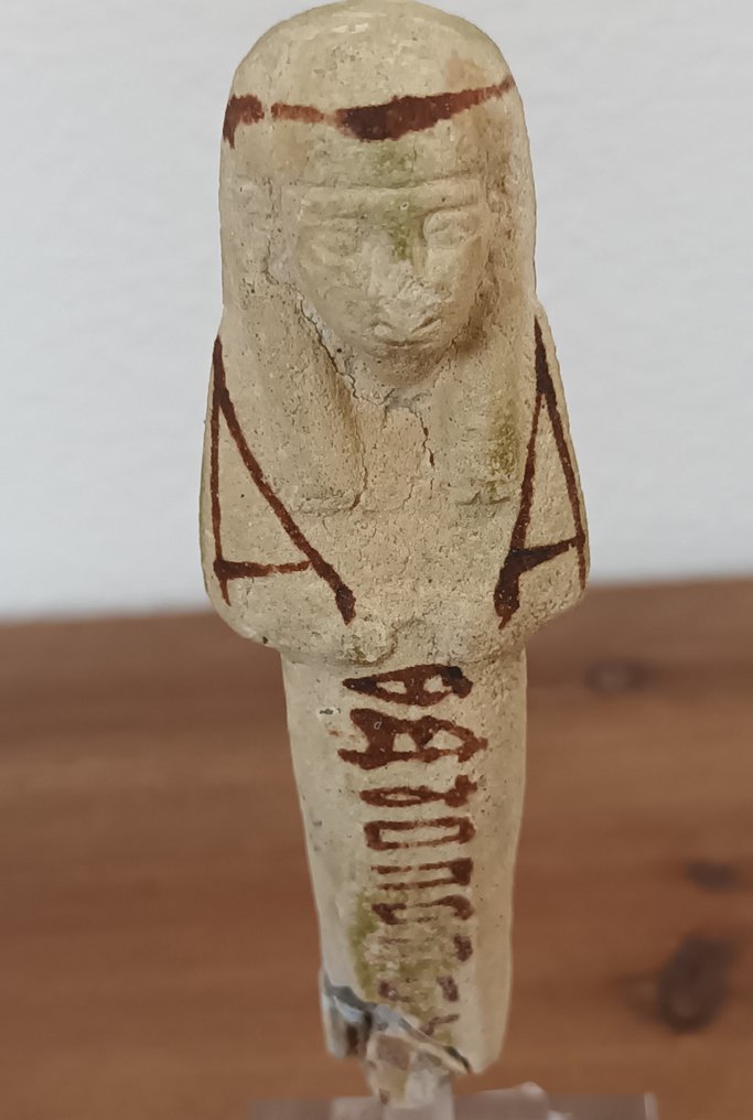 Muinainen Egypti, kolmas väliaika Fajanssi Shabti - 9 cm #2.2