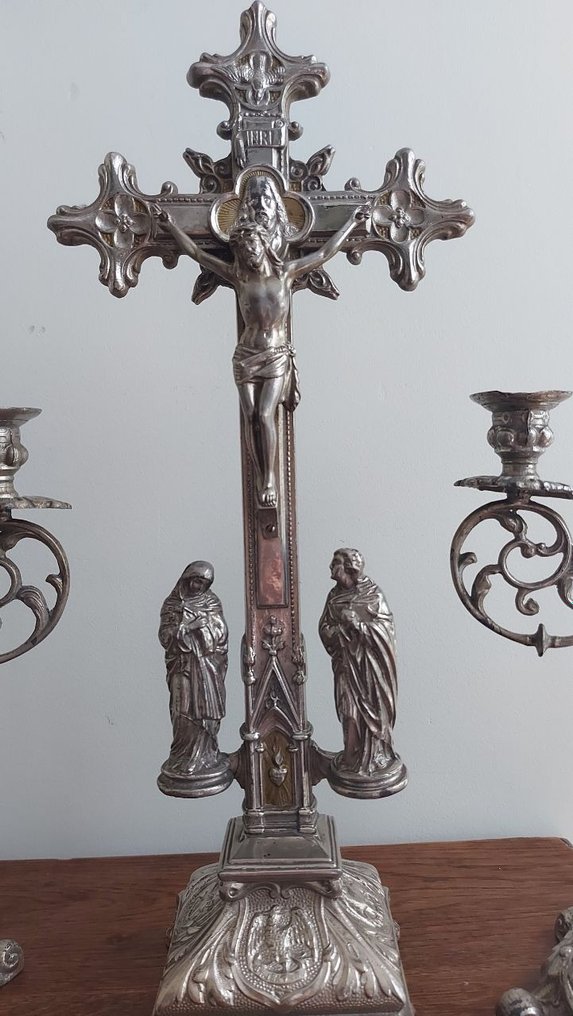  Crucifix (3) - Aliaj - 1900-1910  #2.1