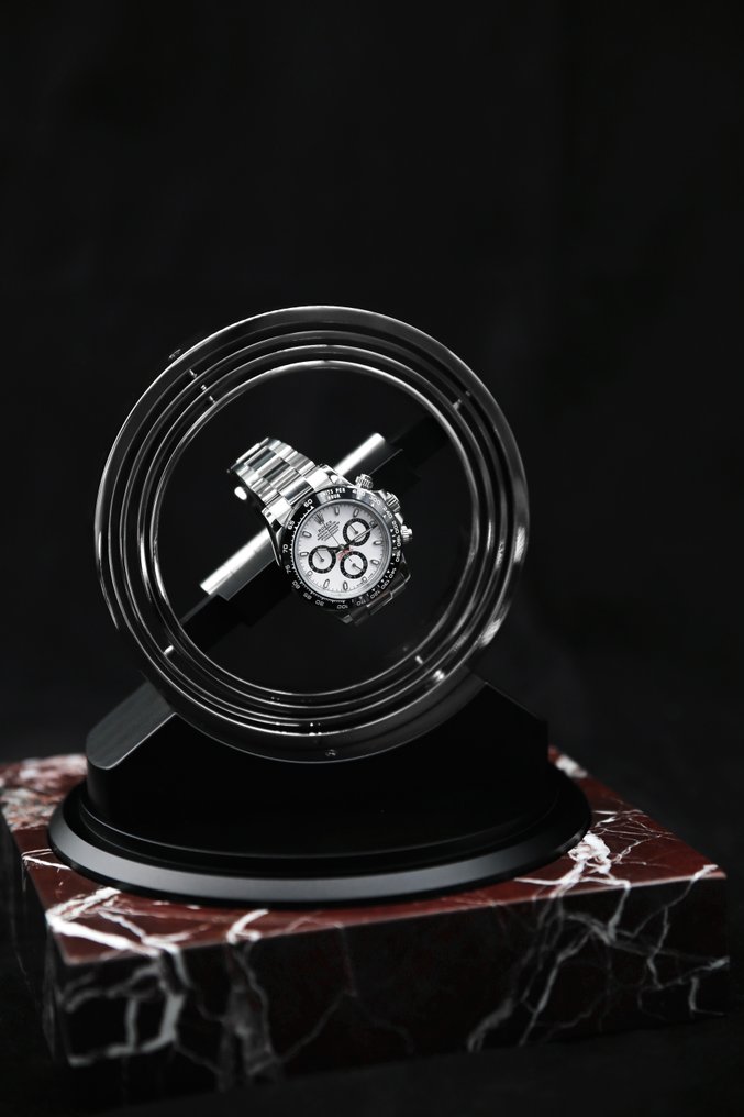 The Pulsar 360 in Red Marble - Only 287 made - Tourbillon / Gyro / Orbit Watch Winder - Elbrus #4.3