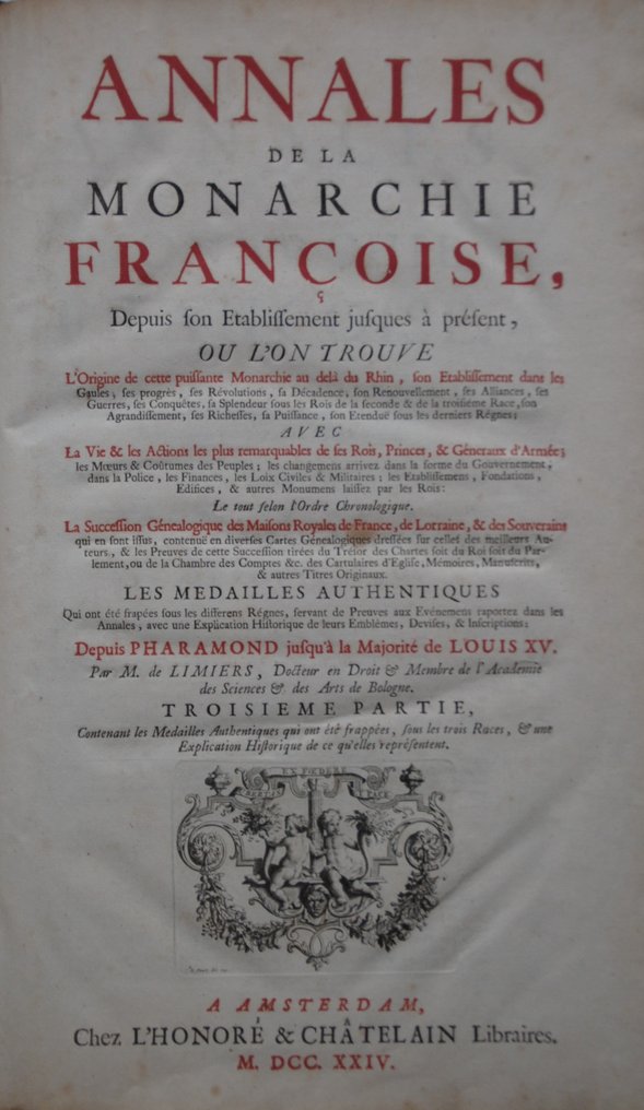 M. de Limiers - Annales de la Monarchie Françoise - 1724 #2.1