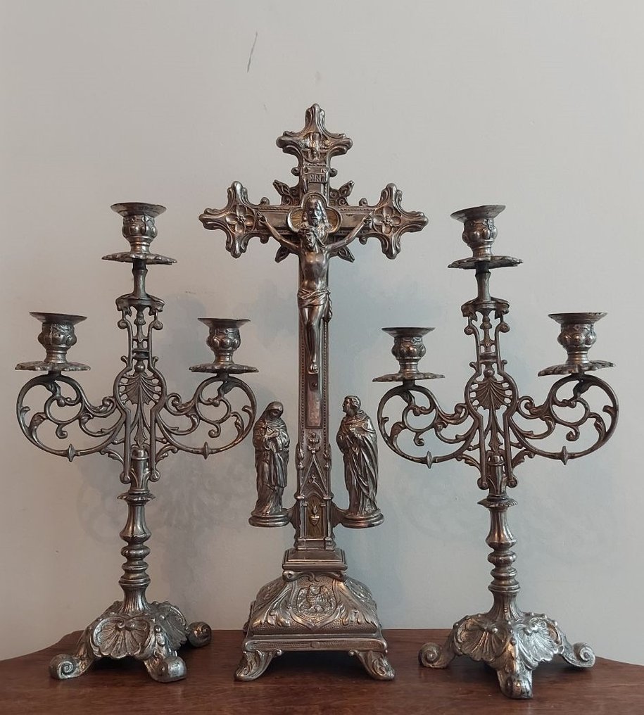  Crucifix (3) - Aliaj - 1900-1910  #1.1