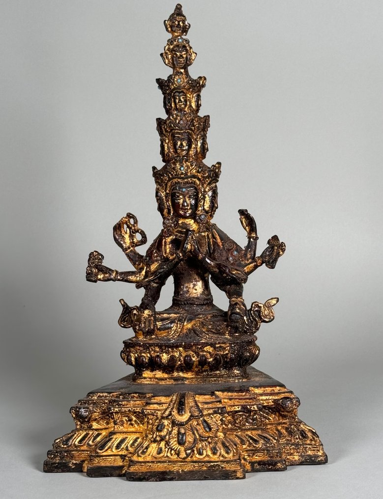 Figure - Tibetan deity - Bronze - Chine #1.1