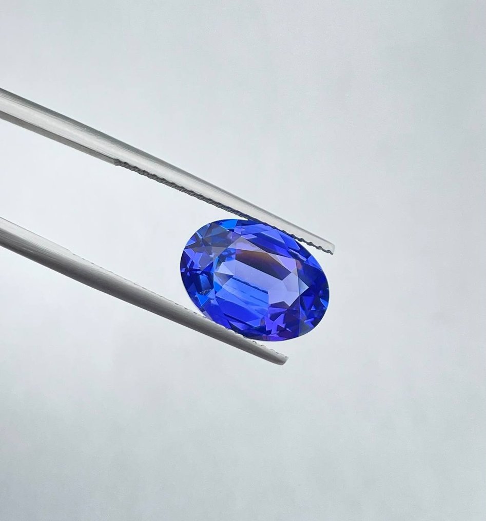 Blau, Violett Tansanit  - 5.40 ct - Gemological Institute of America (GIA) - GIA-zertifiziert #1.2
