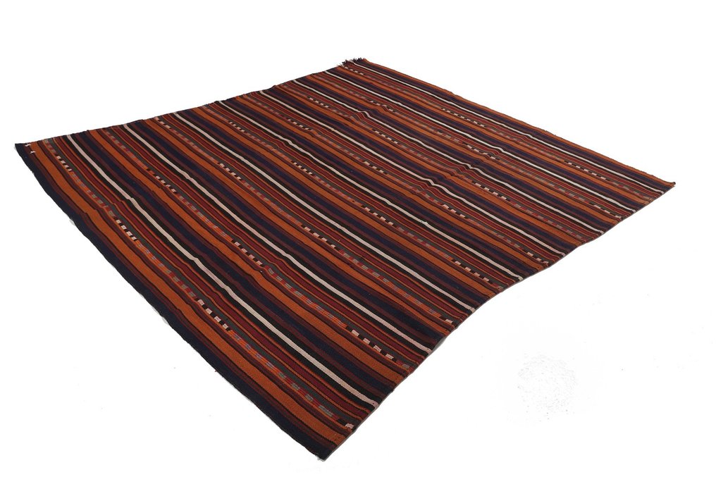 原创波斯游牧民族 Kilim Fars Ghashghai 采用真羊毛制成 - 凯利姆平织地毯 - 250 cm - 215 cm #2.1