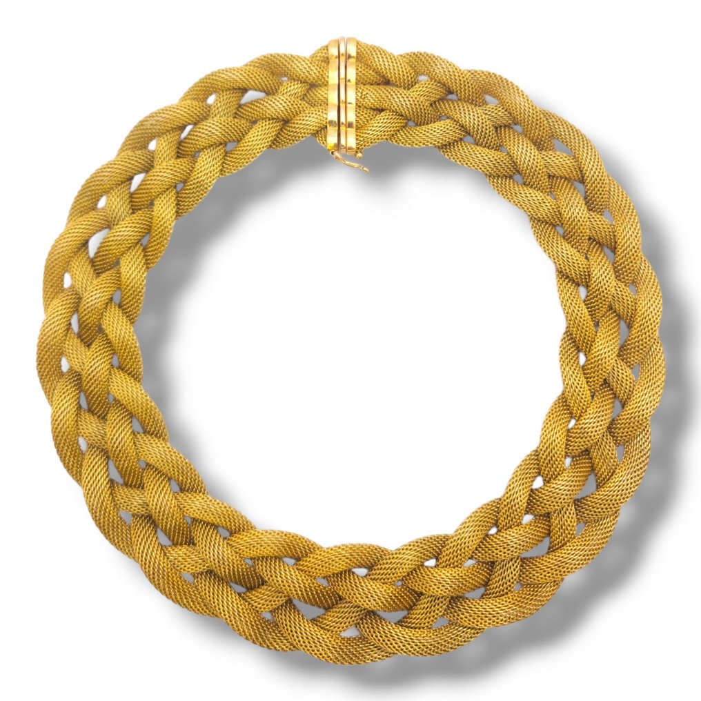 Halsband Fantastiskt vintage 18 karat guld hänge halsband 150 gram #3.3