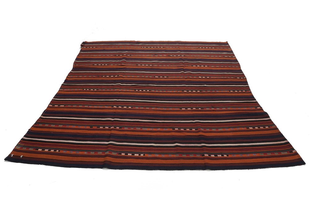 原创波斯游牧民族 Kilim Fars Ghashghai 采用真羊毛制成 - 凯利姆平织地毯 - 250 cm - 215 cm #2.2