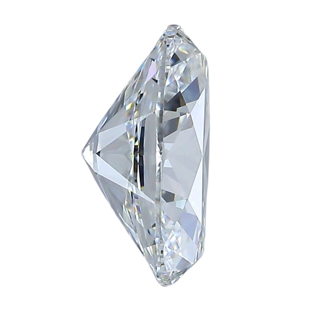 1 pcs Diamante - 0.90 ct - Brillante, Ovalado - D (incoloro) - IF (Inmaculado) #1.2