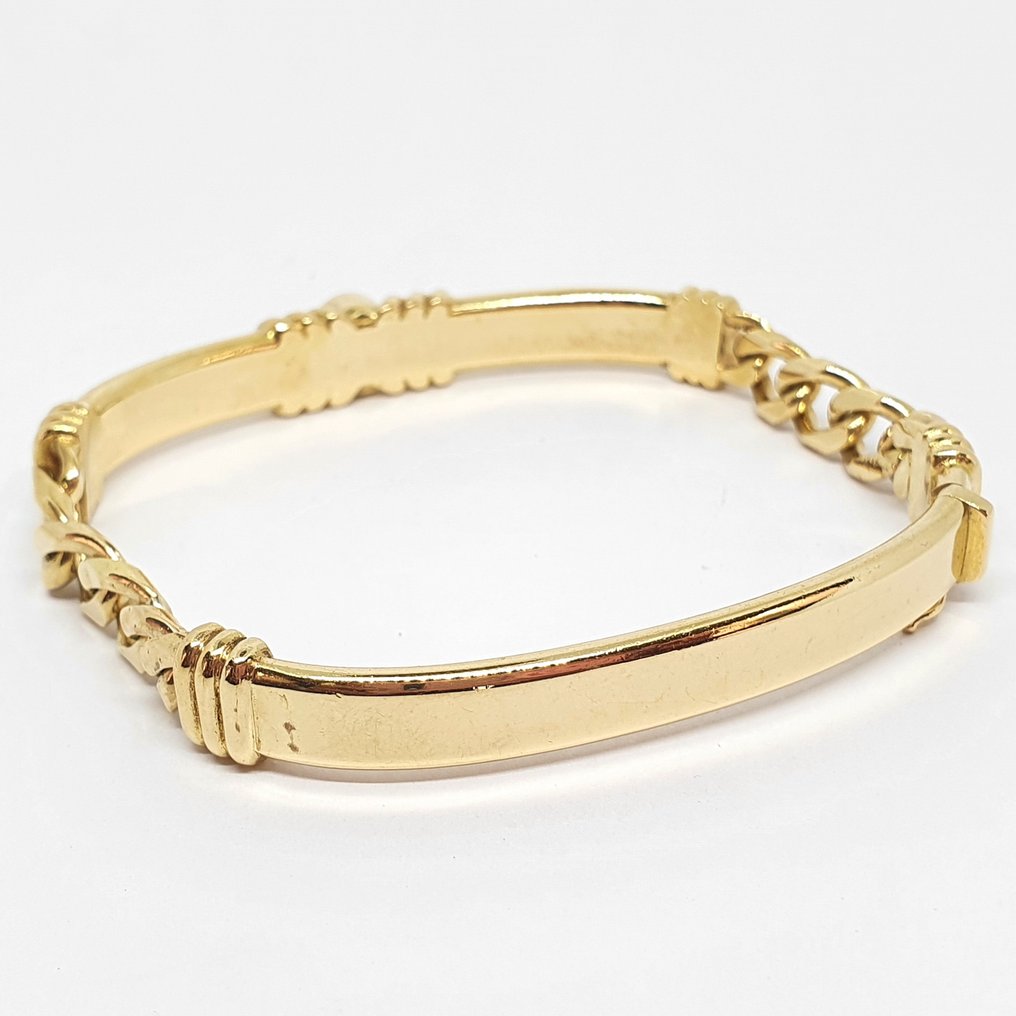 手镯 - 18K包金 黄金 - 0.09ct. tw. 钻石 (天然) - 蓝宝石 #2.1