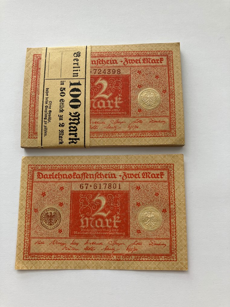Niemcy. - 50 x 2 Mark 1920 - Pick 59  (Bez ceny minimalnej
) #2.2