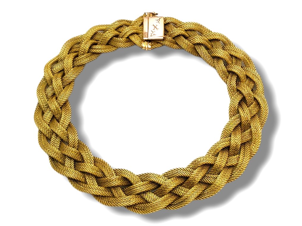 Halsband Fantastiskt vintage 18 karat guld hänge halsband 150 gram #1.1