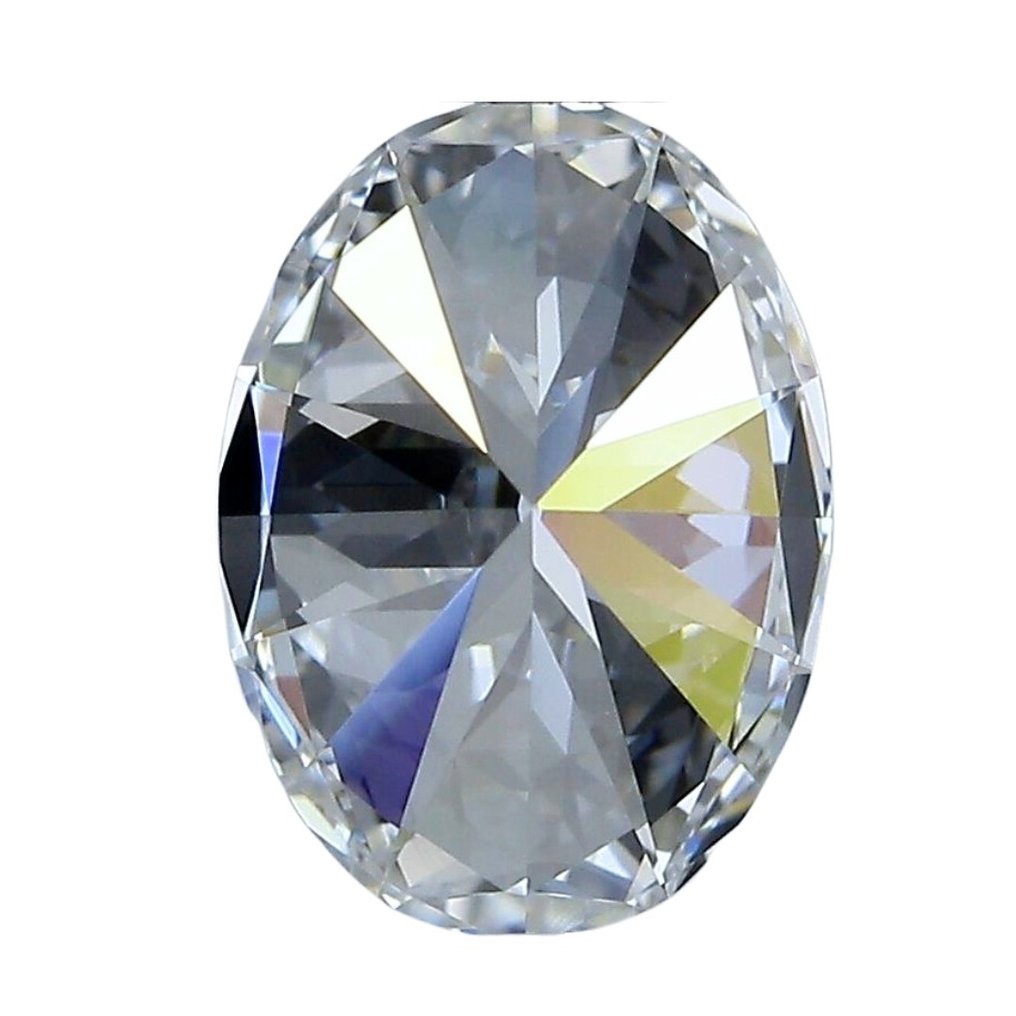 1 pcs Diamante - 0.90 ct - Brillante, Ovale - D (incolore) - IF (Internamente Perfetto) #3.2