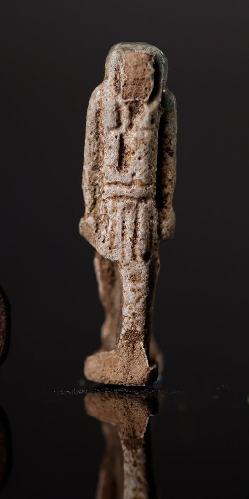 Forntida Egypten Fajans Egyptiska amuletter av gudarna Thoth, Bes och en skarabé - 3.5 cm #2.1