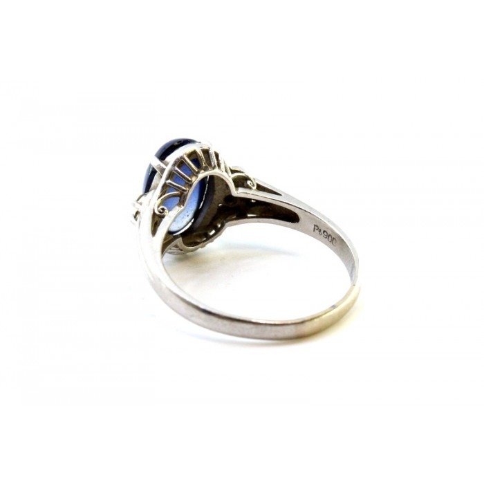 Ring Weißgold Saphir - Diamant  #2.1