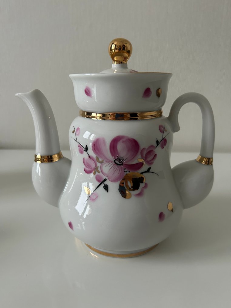 Lomonosov Imperial Porcelain Factory - Kaffeservis för 6 - Gold-plated, Porslin #3.2