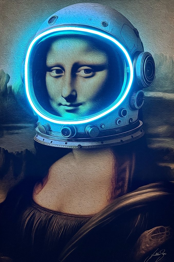 LEDMansion - Gioconda Astronaut Led Wall Art #1.0