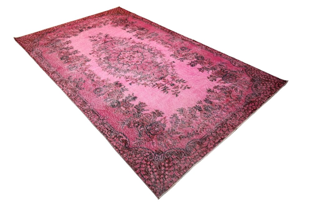 Pink vintage √ Certifikat √ Rengør som ny - Tæppe - 284 cm - 168 cm #2.1
