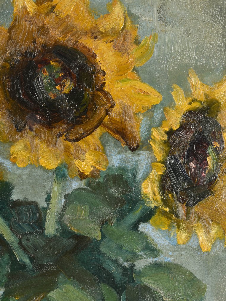 Dutch School (XX) - Sunflowers in bloom #2.1