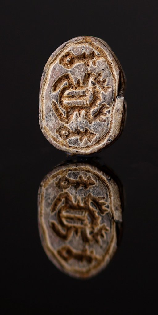 Antigo Egito, Pré-dinástico Faience Amuletos de babuíno, Bes e escaravelho - 2.2 cm #2.1