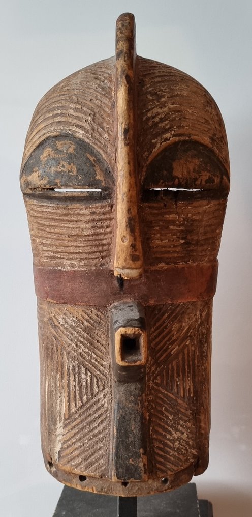 Mască Songye - lemn, caolin - DR Congo - Necunoscut #1.2