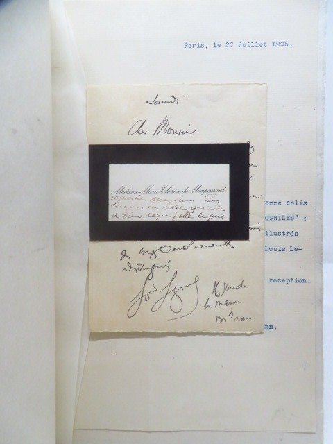 Guy de Maupassant / Louis Legrand et Marie-Thérèse de Maupassant [signé] - Cinq contes parisiens - 1905 #1.2