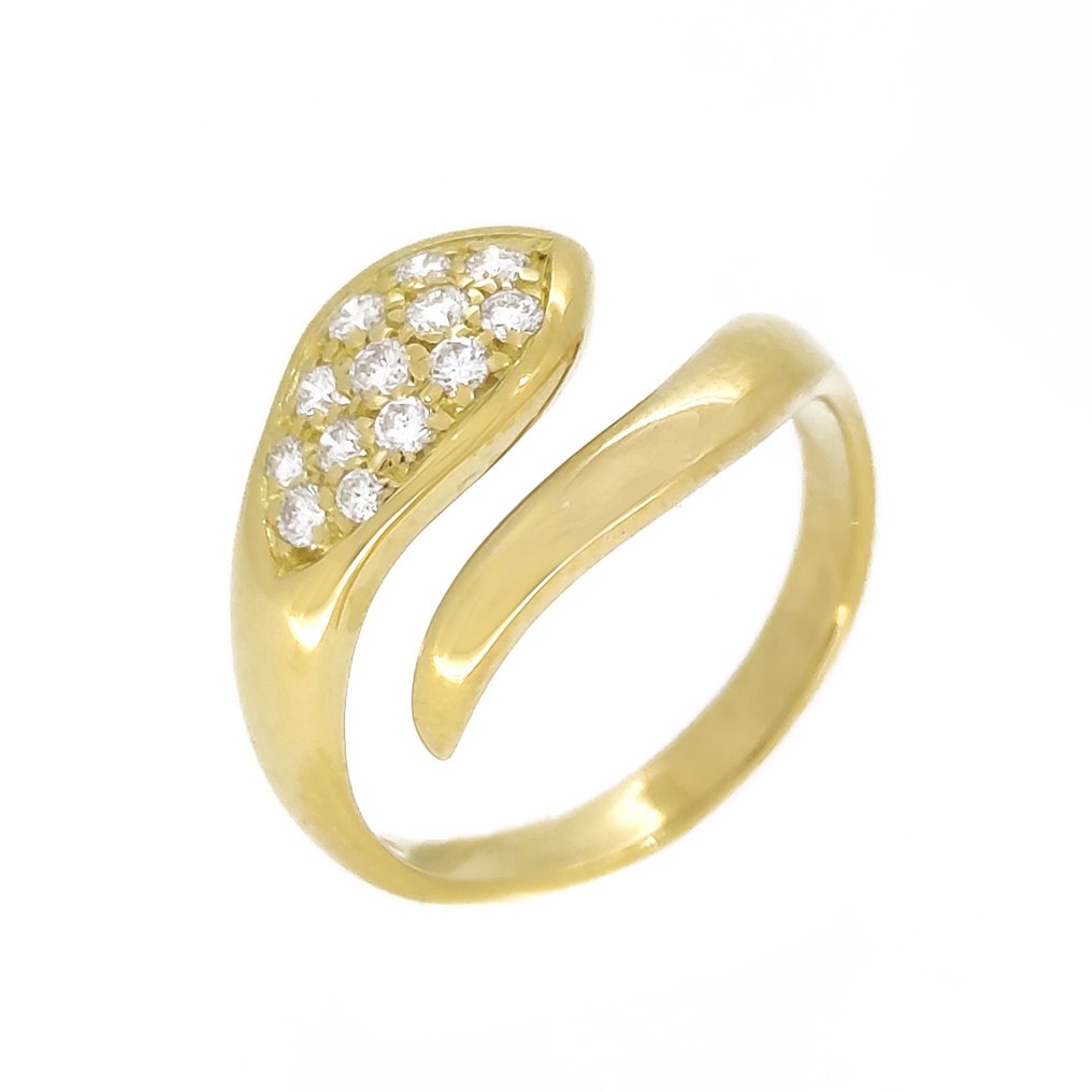 Anello - 18 carati Oro giallo -  0.52 tw. Diamante  #1.1