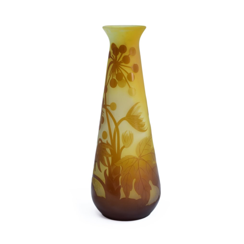 Emile Gallé - Vase -  Ombelles  - Glas #1.2