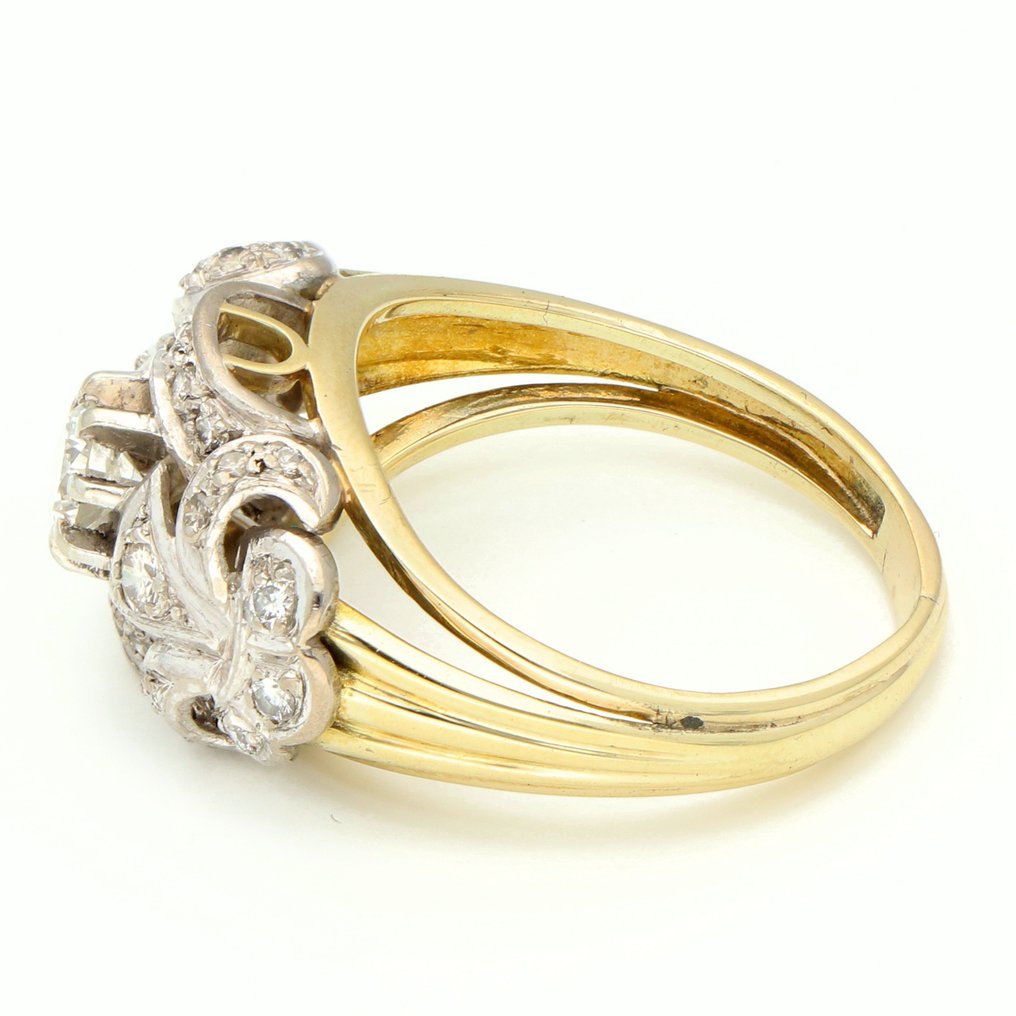 Ring - 14 kt. Yellow gold -  0.36 tw. Diamond  (Natural)  #2.1