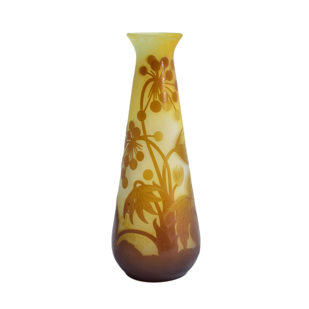 Emile Gallé - Vase -  Ombelles  - Glas #1.1