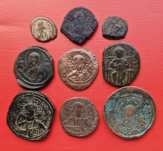 Bizánci birodalom. Lot of 9 bronzes  (Nincs minimálár) #1.2