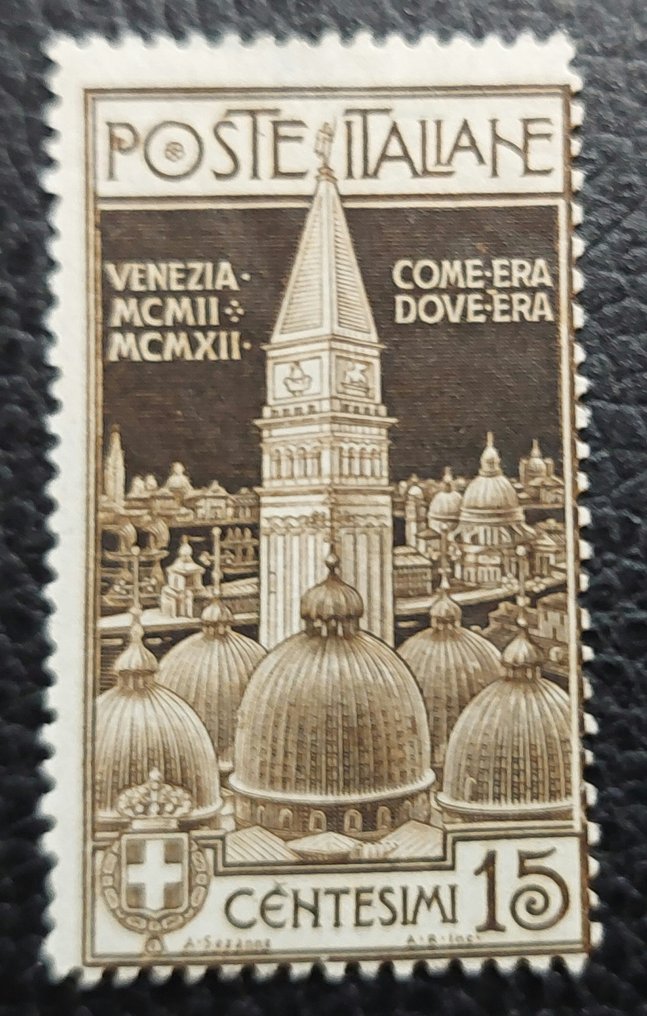 Italia Regno 1912/1929 1912 ricostruzione campanile Venezia e 50