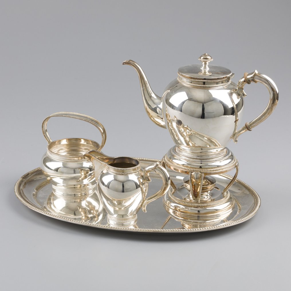 D.J. Aubert - Tea service (5) - .835 silver #1.1