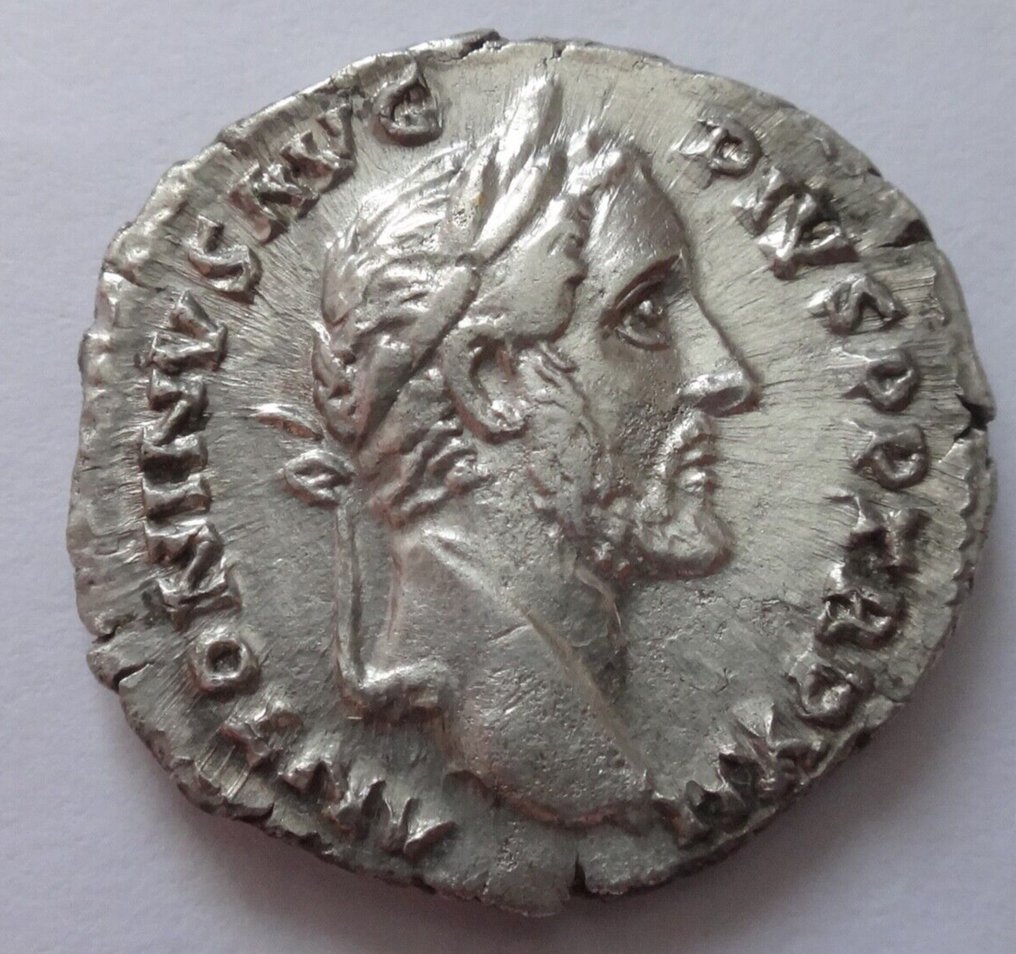 羅馬帝國. Antoninus Pius (AD 138-161). AR. Denarius #2.1