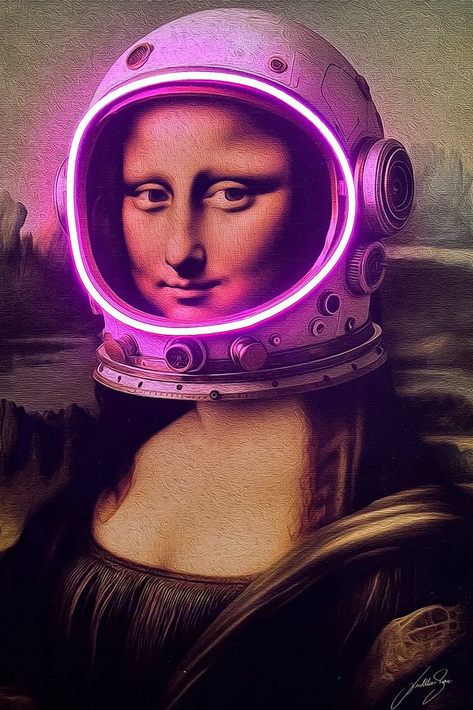 LEDMansion - Gioconda Astronaut Led Wall Art #1.0
