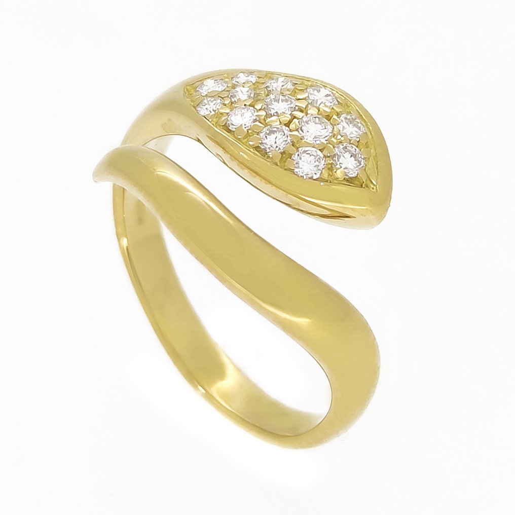 Anello - 18 carati Oro giallo -  0.52 tw. Diamante  #1.2