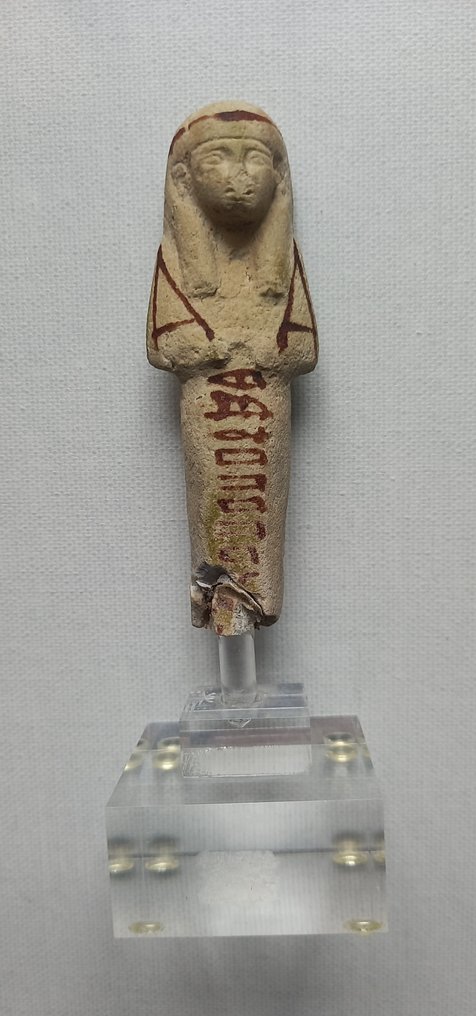Muinainen Egypti, kolmas väliaika Fajanssi Shabti - 9 cm #1.1