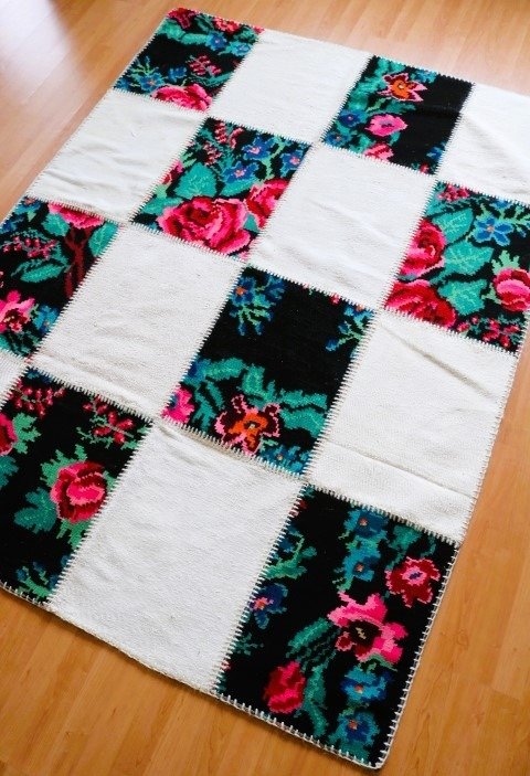 拼布凯林 - 凯利姆平织地毯 - 200 cm - 150 cm #1.2